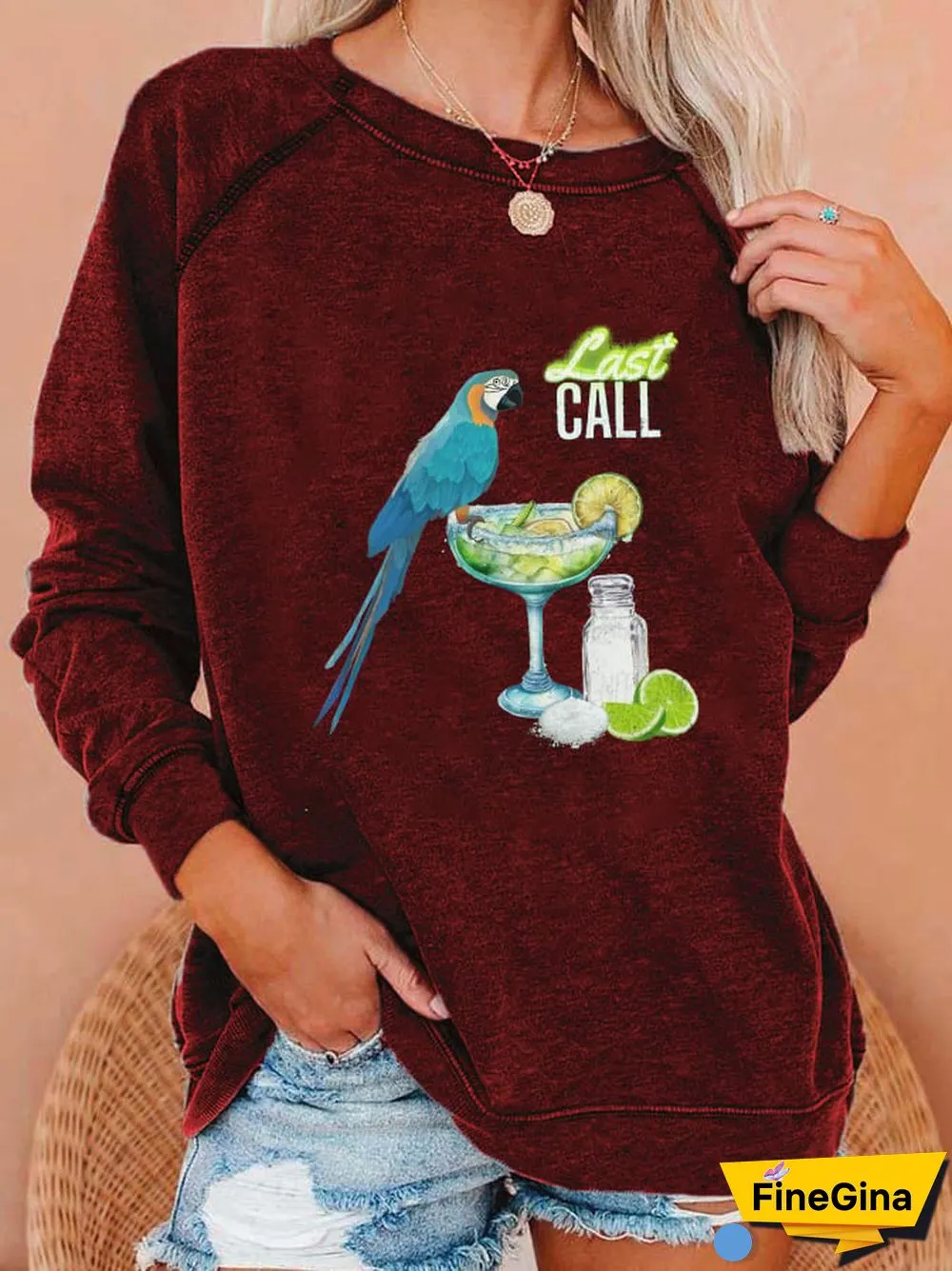 Women's Beach Lover Casual Sweatshirt