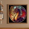 (Stamped/Counted) Dragon - 11CT Cross Stitch 40*40cm/15.75*15.75in