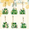 6pcs/set Double Sided Special Shape Diamond Painting Keychain Kit (Flower Frog)