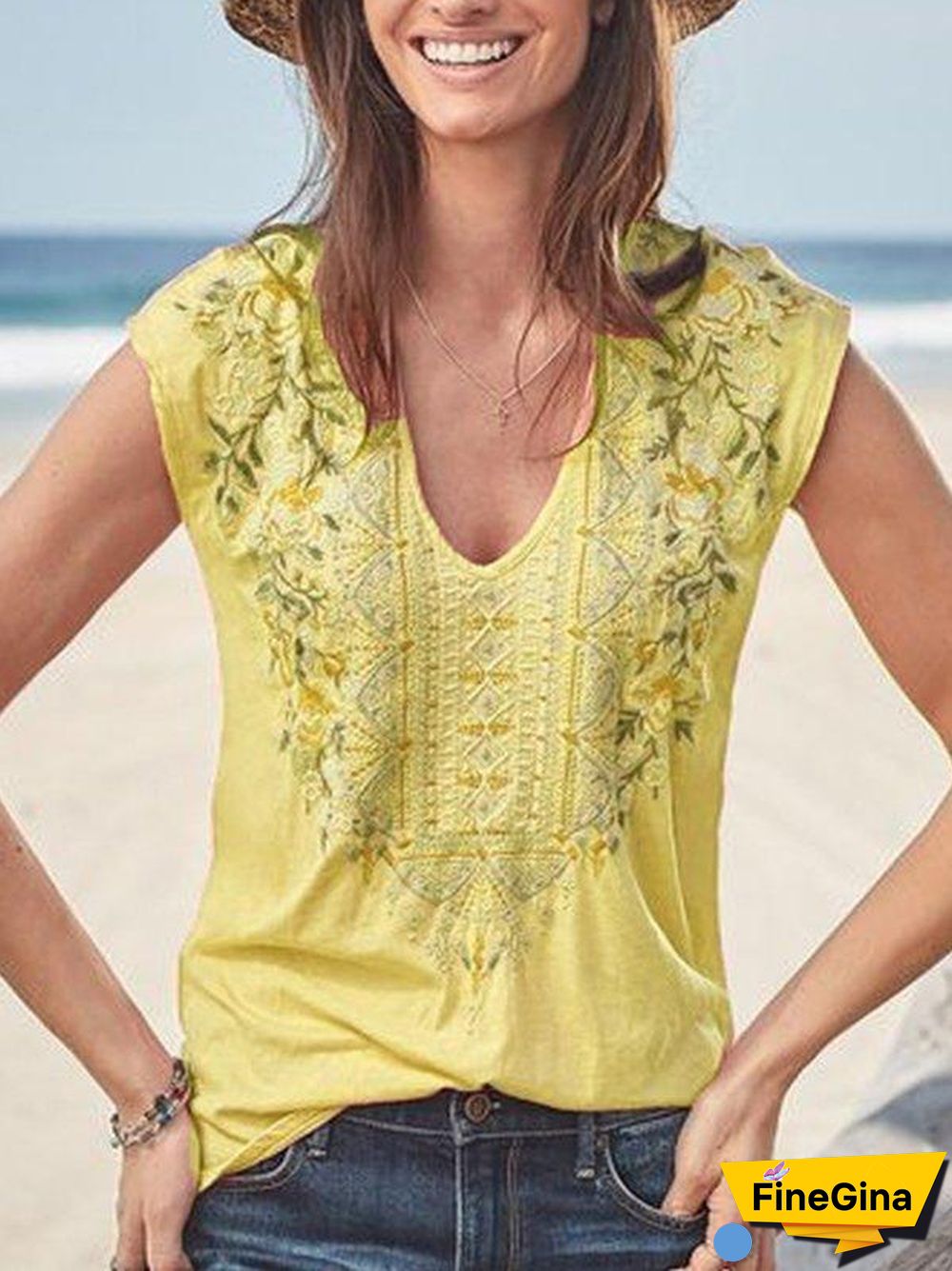 Short Sleeve Floral Shirts & Tops