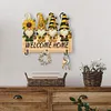 Wooden Special Shape Bee Gnome 3 Hooks No Punch Diamond Painting Hook Rail