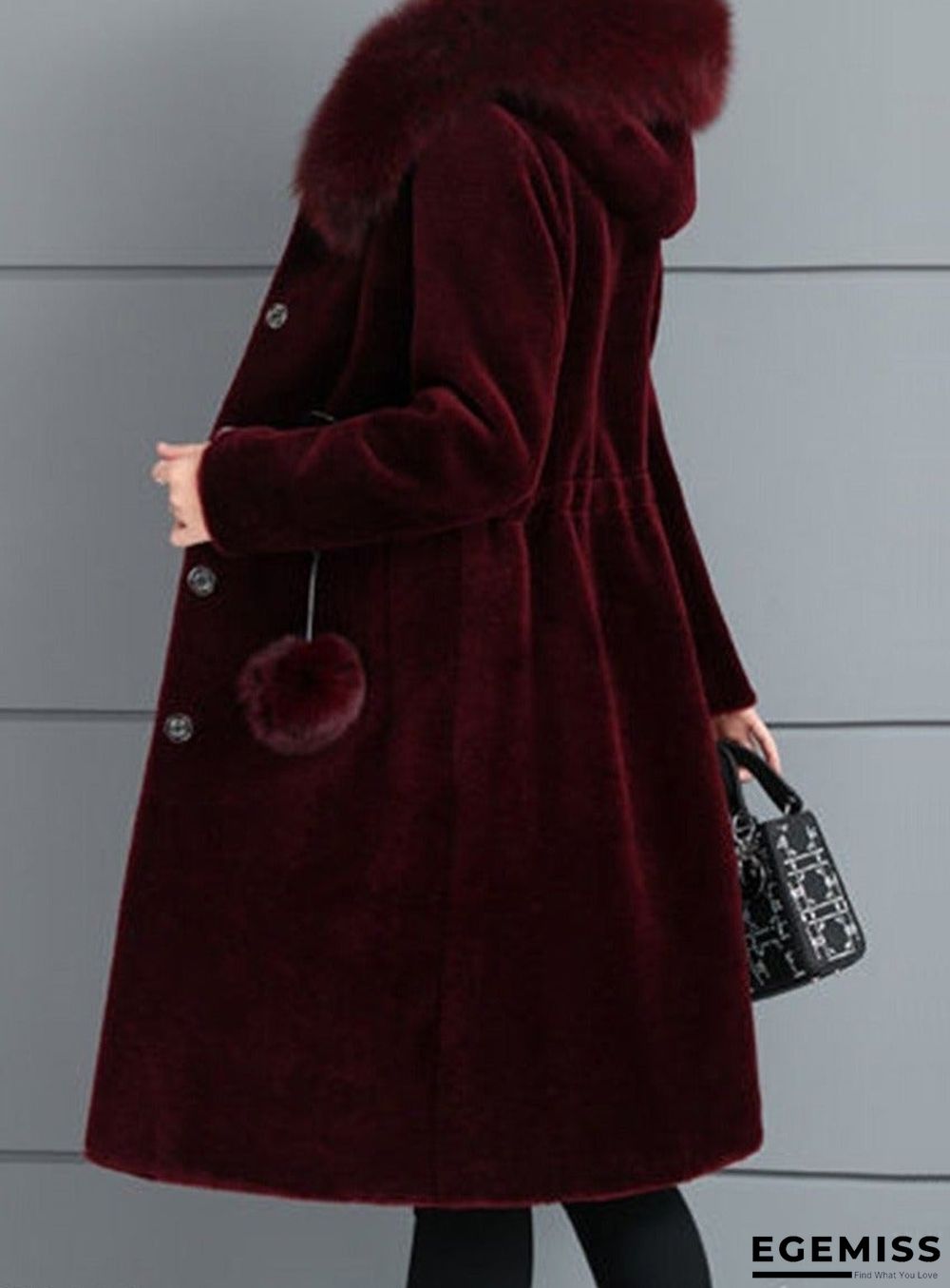 New ins women's medium and long imitation mink coat | EGEMISS