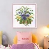 Flower - 9CT Partial Beaded Cross Stitch Kit(25x25cm)