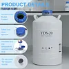 [US Local Warehouse] 20L Liquid Nitrogen Tank Cryogenic Container with 3 Canisters & Carry Bag Liquid Nitrogen (LN2) Dewar for Beauty Industry Semen Preservation