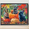 Autumn Pumpkin Bunny-Paint by Numbers Acrylic Painting 40*30CM