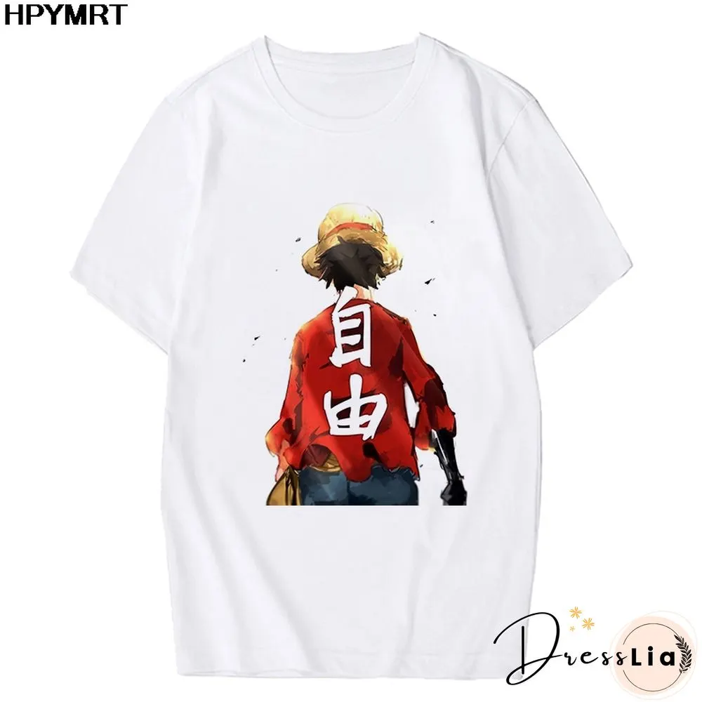 Anime Tshirt Women T Shirt One Piece Zoro Japanese Harajuku T-shirt Hipster Tees Harajuku Streewear Fashion Tops Female Clothing