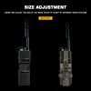 Molle Radio Pouch Adjustable Wear-Resistant Molle Radio Holster for Bags Duffels
