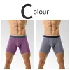 Men's Ice Silk Underwear Sexy Bulge Puch Low Rise See Through Boxer Briefs Thin Cool Boxers Shorts