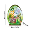 3D Wooden Easter Egg Rabbit Special Shaped Diamond Painting Lamp Desk Decor Kits