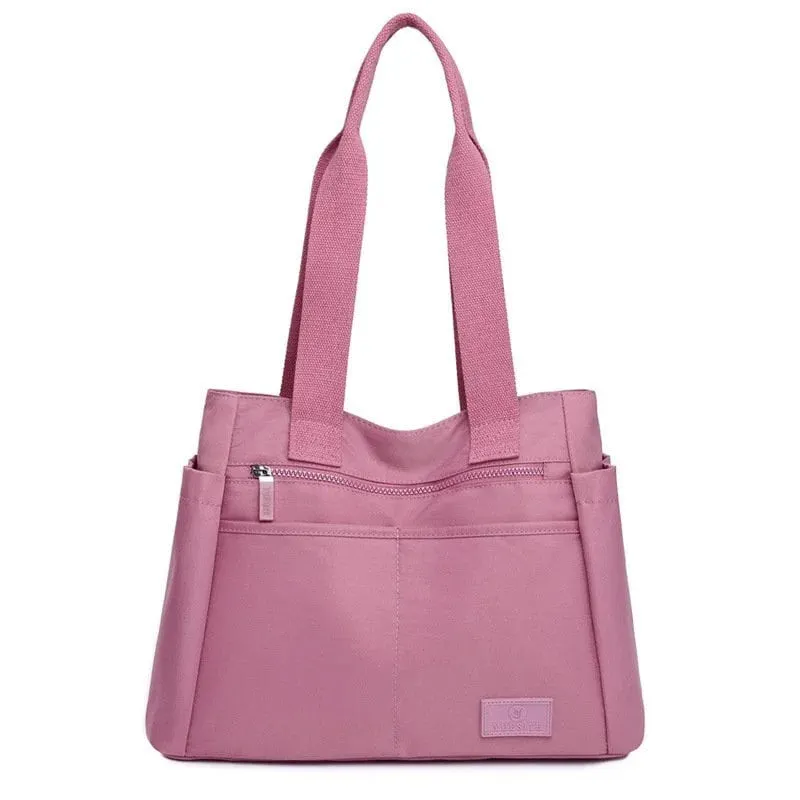 【Japanese handmade】8 colors Large capacity multi-pocket handbag