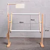 Adjustable Wooden Sewing Cross Stitch Frame Tabletop Embroidery Floor Stand