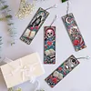 4Pcs Diamond Painting Skull Heart Bookmark for Reading Enthusiasts