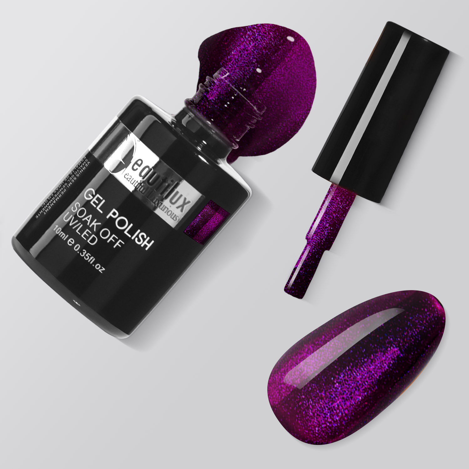 HEMA& TPO Free Nail Gel Polish Color 10ml Autumn Collection-M&ucirc;re