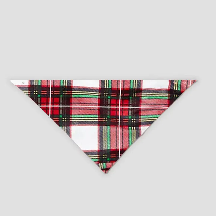 "Family Christmas 2024 Making Memories Together" Pattern Ⅲ- Black Top with Red & White & Green Plaid Pants Family Matching Pajamas