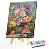 (Multi-Syle)Flower-Paint by Numbers Acrylic Painting(Multi-Size)