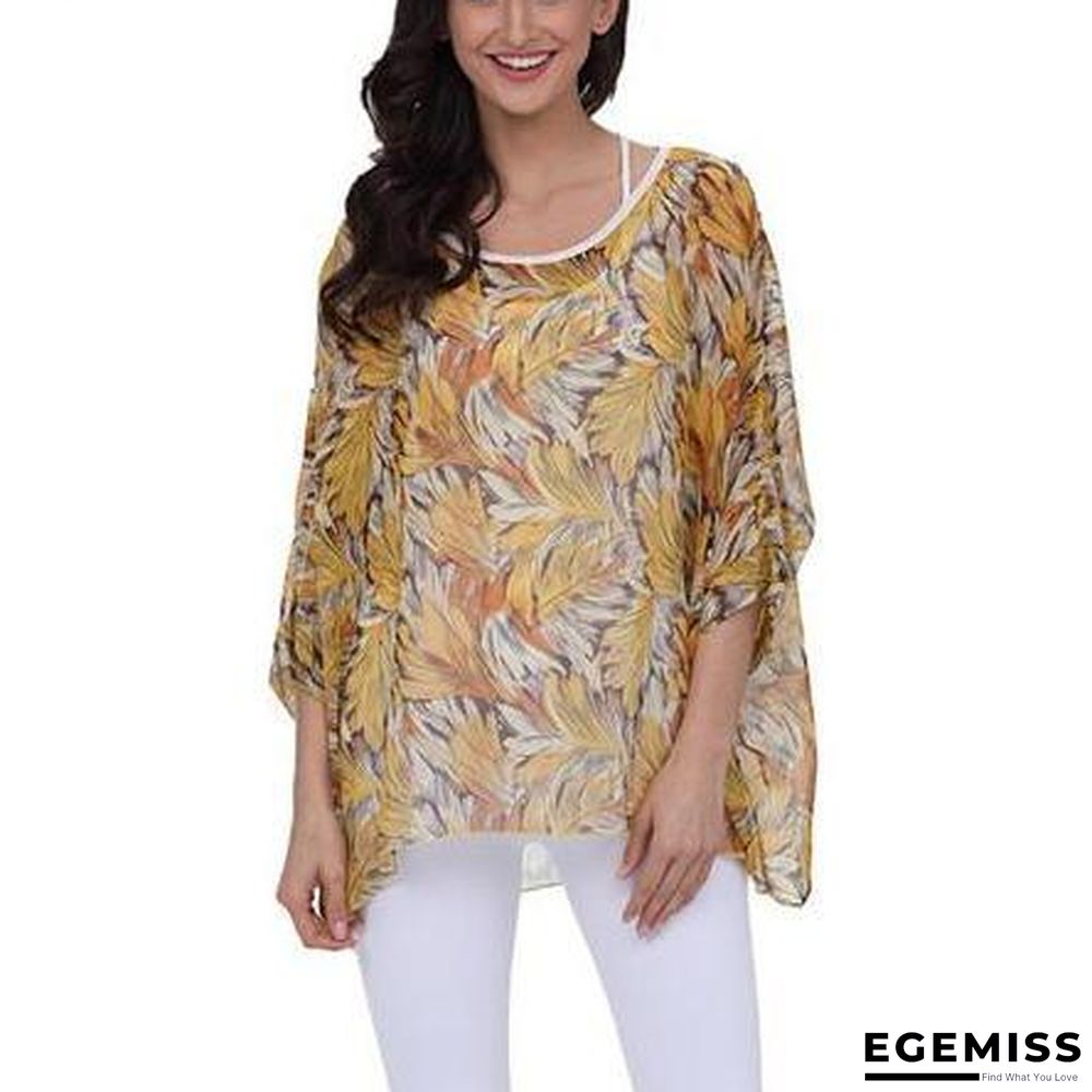 6XL Plus Size Women Chiffon Blouse Shirt Batwing Sleeve Tops Blouses | EGEMISS