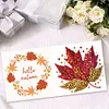 6PCS Diamond Painting Autumn Pattern Greeting Cards Congratulations Cards