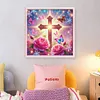 Rose Cross-11CT Stamped Cross Stitch 40*40cm/15.75*15.75in
