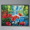 (US Local)Flower-11CT Stamped Cross Stitch Kit(55x45cm)