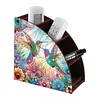 DIY Diamond Painting Kit Triangle Shaped Organizer Box Wooden Storage Box