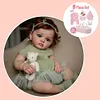 20" Lifelike Baby Girl Dolls Truly Real Lifelike & Realistic Weighted Toddler Handmade Brown Hair Baby Sunnin - RBBI-Myrebornbabydoll&reg; Myrebornbabydoll&reg;