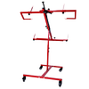 [US Local Warehouse] Multifunction Paint Stand Bumper Stand Adjustable 90 Degree Rotating Paint Holder with 4 Wheels Hang Automotive Panels Fenders Bumpers Car Parts