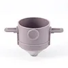 Collapsible Coffee Filter Paperless Hand Brewed Coffee Filter Cup (Black)