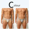 Men's Ultra-Thin Ice Silk U-Convex Pouch Sexy Transparent Mesh Briefs