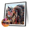 Indians nfl new england patriots-round drill diamond painting-40*40cm