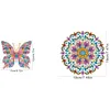 Diamond Painting Double-Layer Butterfly Mandala Refrigerator Magnet 360 Rotating Magnetic Refrigerator Sticker