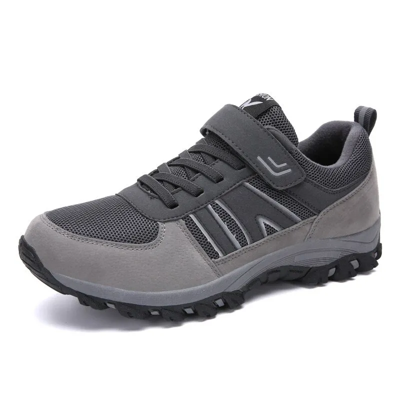 VEAMORS Outdoor Men Women Hiking Shoes Breathable Sneakers Anti-Slip Trekking Shoes Couples Mountain Climbing Footwear Unisex