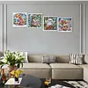 (US Local)4pack Xmas Animal-Special Shaped Diamond Painting Kit(30x30cm)