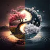 Yin-Yang Tree-Full Round Diamond Painting
