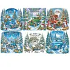 (US Local)6pack Xmas Car-Special Shaped Diamond Painting Kit(30x30cm)