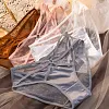 Men's Satin Sexy Cross Lace Breathable Underwear