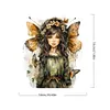 Flowers Butterfly Girl-Paint by Numbers Acrylic Paintingg 50*55CM(Watercolor)
