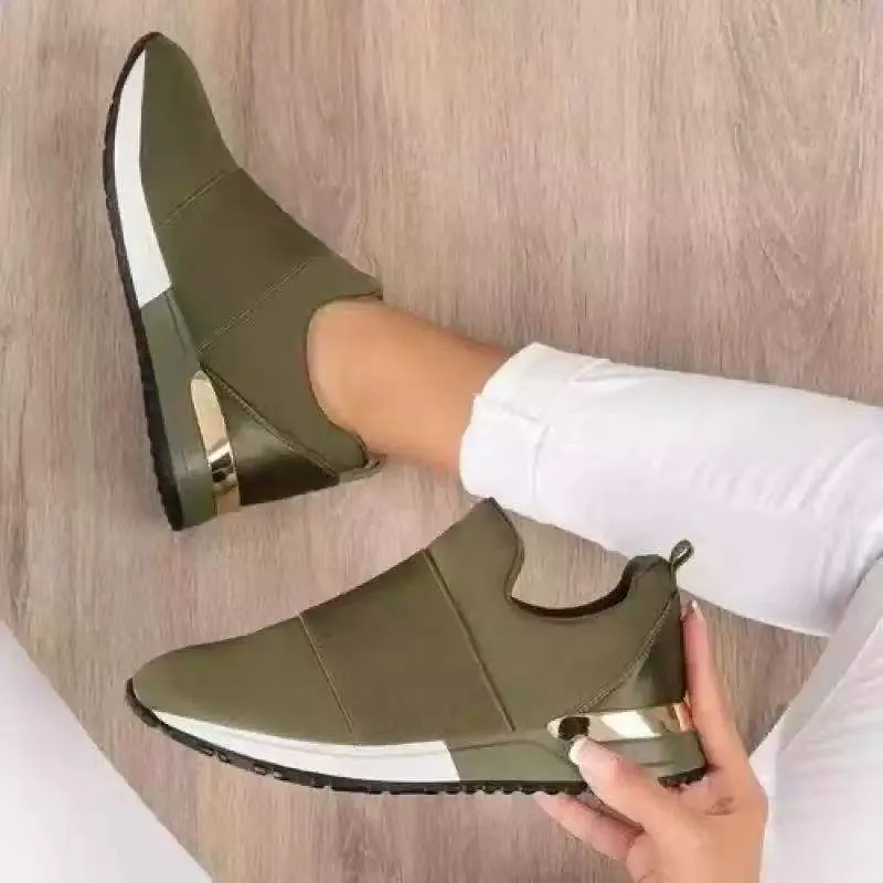 Women Loafers Spring Summer Espadrille Elastic Band Flat Shoes Female Casual Comfort Cloth Shoes Ladies Flats Plus Size