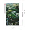 >SALE<5D DIY Full Round Drill Partial AB Diamond Painting Fantasy Green Decor 45x75cm
