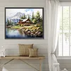Wooded Lake-Full Square Diamond Painting(50x40cm)