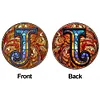 >SALE<Double Sided Letter J  Diamond Drawing Hanging Ornament for Home Decor