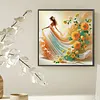 Sunflower Dancing Girl-Partial Special Shaped Diamond painting 30*30CM