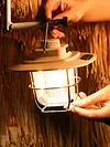 LED Camping Lamp Dimmable Retro Camping Lighting with Hook for Outdoor Equipment