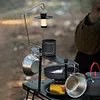 Camping Light Holder Aluminum Alloy Portable Lamp Bracket for Outdoor Garden BBQ