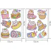 2 Sheets Diamonds Painting DIY Cartoon Animals Sticker