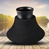 Fishing Rod Butt Cushion Anti-Slip Cushion Cap Fishing Accessories (Black)