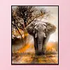 Elephant - 11CT Stamped Cross Stitch - 40*50cm - Animal