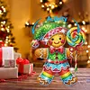 >SALE<Acrylic Shaking Head Gingerbread Man Diamond Painting Desktop Ornaments for Home