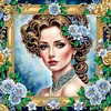 (Multi-Style)Noble Lady-Partial Special Shaped Diamond Painting 30*30CM