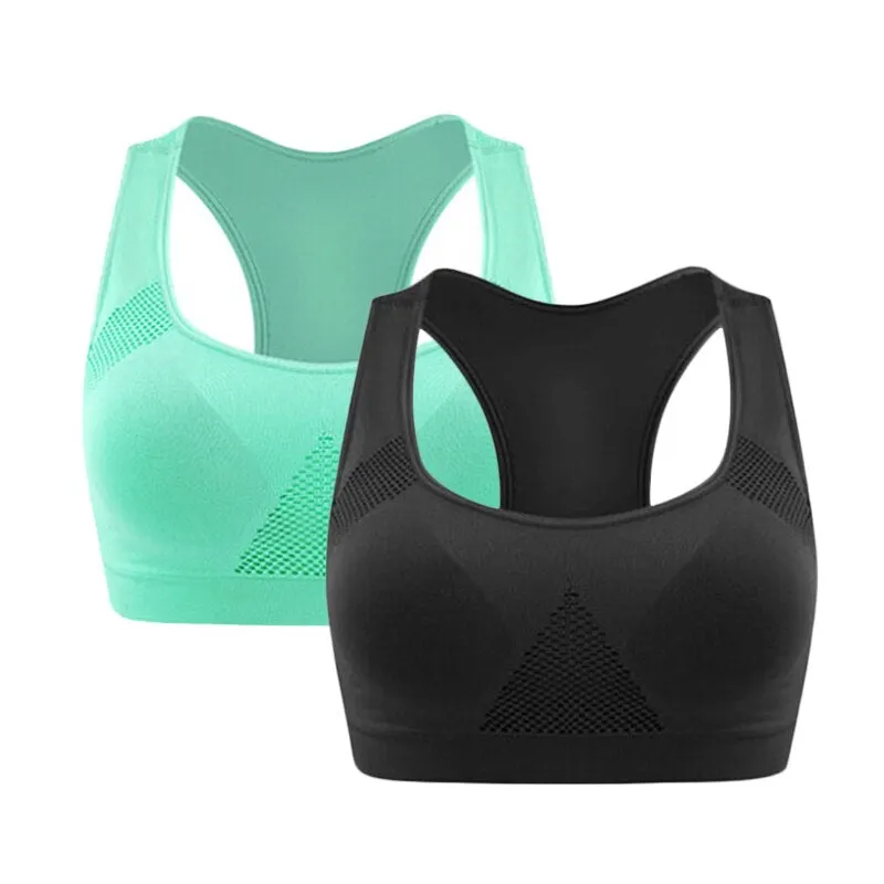 VEAMORS Absorb Sweat Seamless Sports Bras, Women Wirefree Padded Yoga Bra Underwear ,Athletic Vest Fitness Running Tank Tops