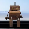 Car Aromatherapy Wooden Figure Shaking Wooden Man Figurine Little Nerdy Dolls